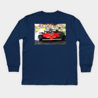 Remember Gilles Villeneuve Kids Long Sleeve T-Shirt